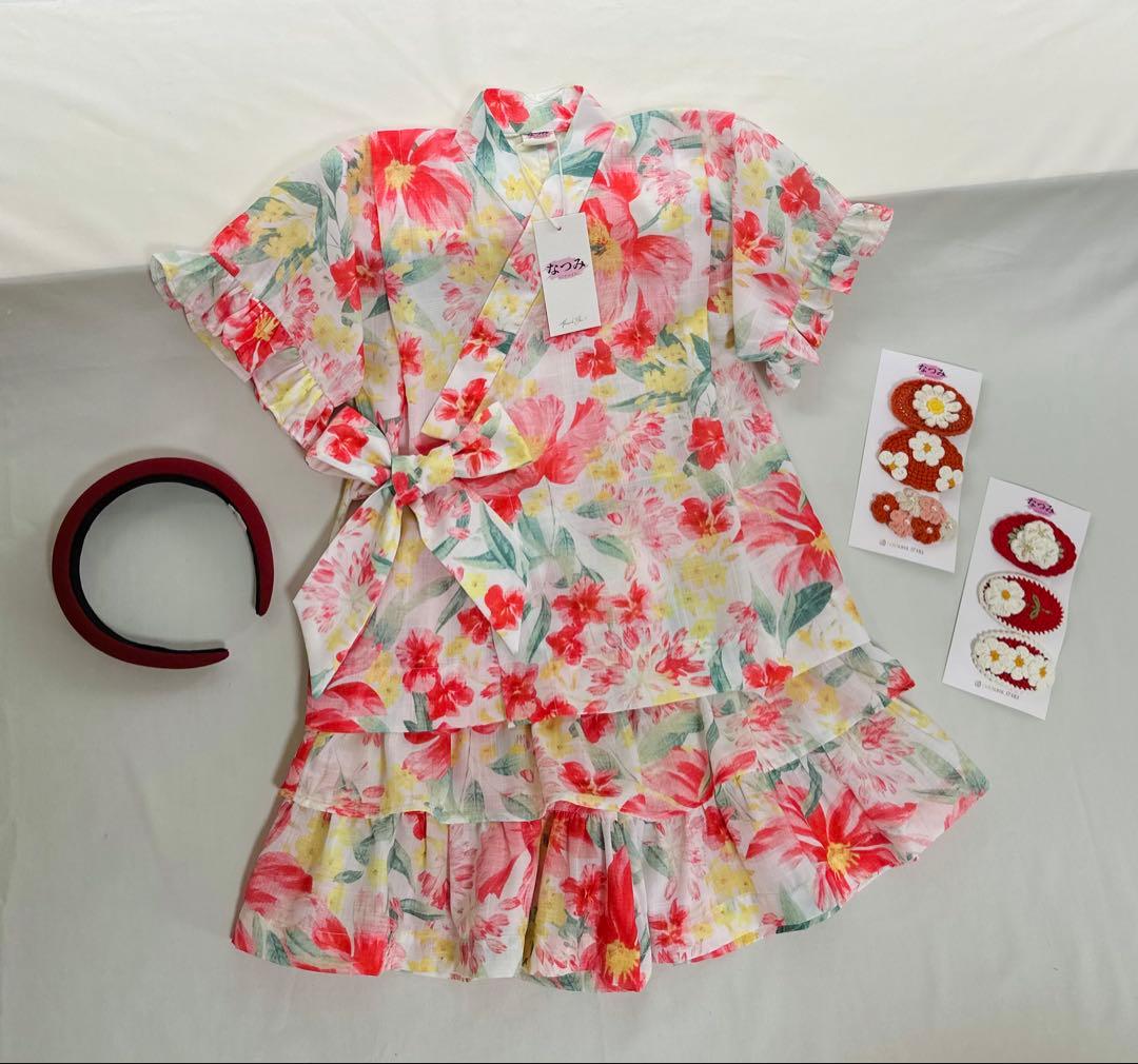 みいな♡No.YU2514女の子浴衣+ No.JB2503女の子甚平セット
