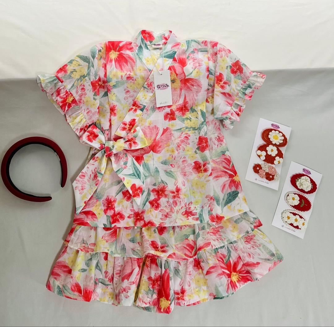 みいな♡No.YU2514女の子浴衣+ No.JB2503女の子甚平セット