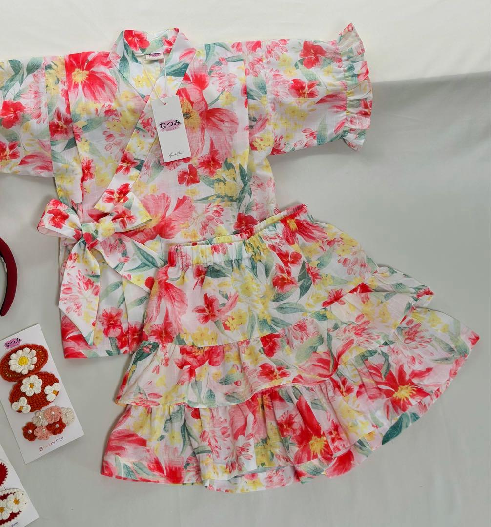 みいな♡No.YU2514女の子浴衣+ No.JB2503女の子甚平セット