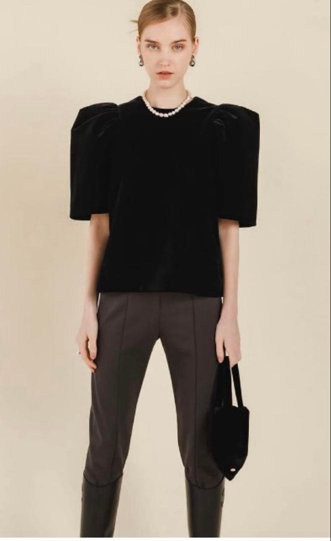 Heve velor bubbly BL ベロアバブリーブラウス