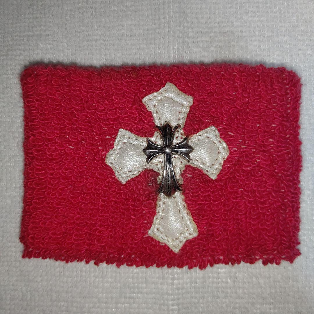 【希少品】クロムハーツ リストバンドクロスレザーパッチ