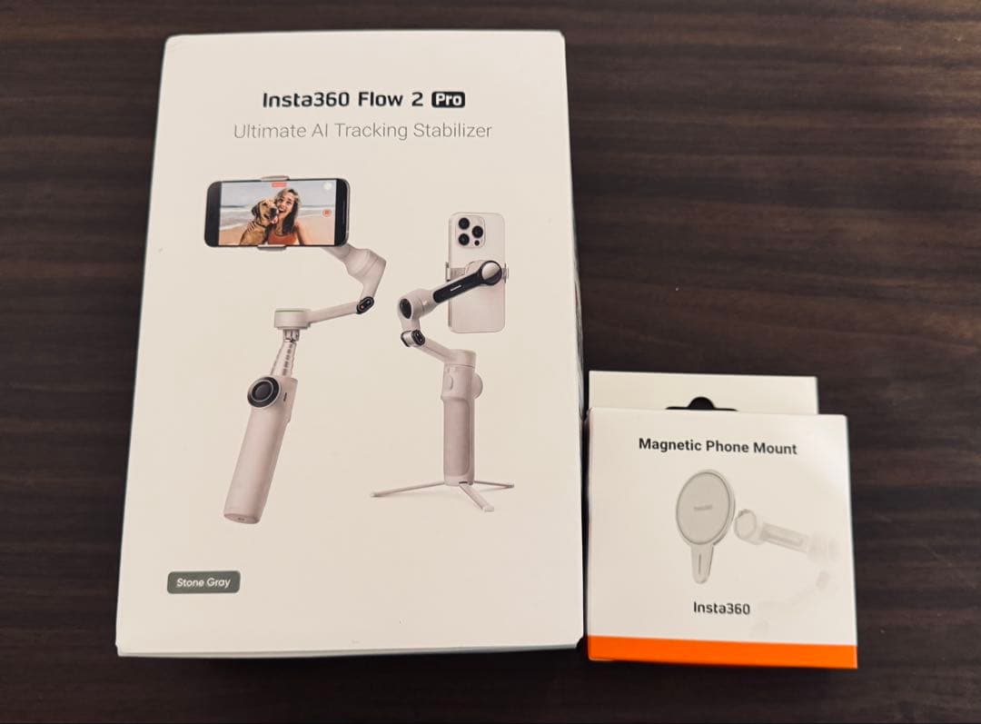 Insta360 Flow 2 Pro 通常盤　ストーングレイ