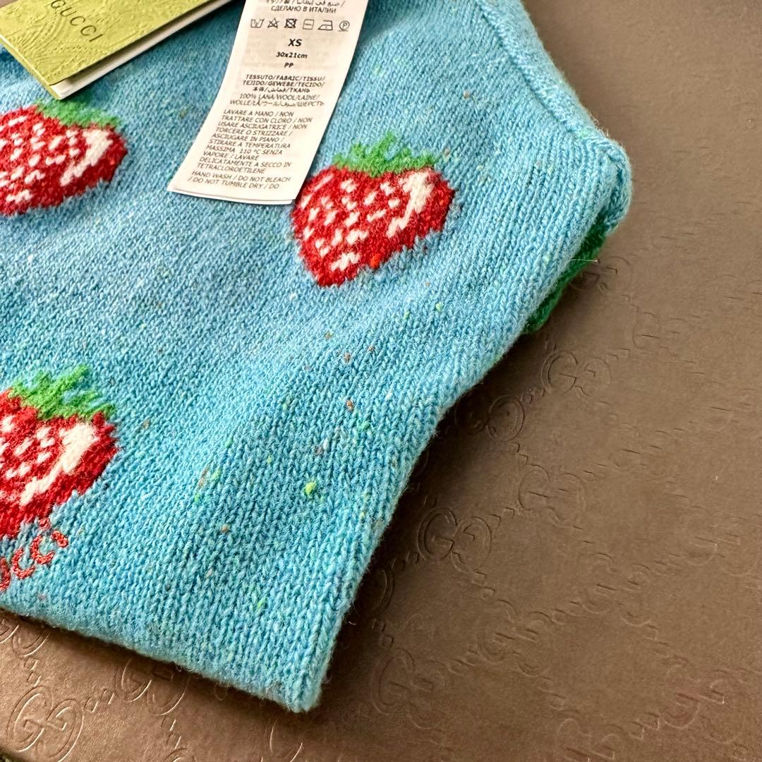 GUCCI グッチ 犬 ペット用 ニット セーター イチゴ柄 XSサイズ