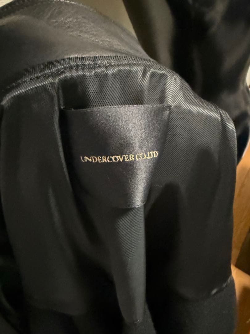 最強！希少！新 UNDERCOVER アンダーカバー レザーライダースコートif
