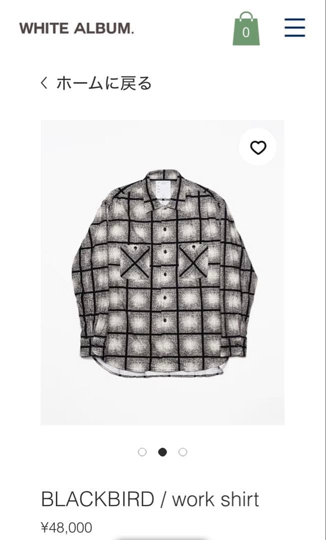 k*a様 BLACKBIRD work shirt