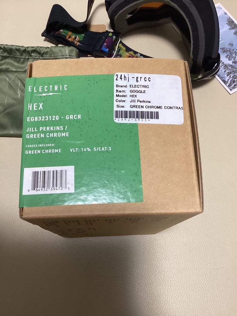 新品　エレクトリックゴーグル HEX ヘックス 　スノーボード