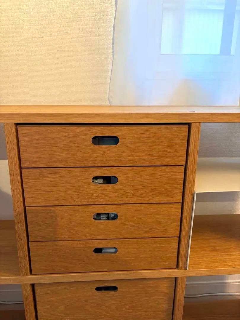 無印良品　スタッキングシェルフセット　３段×２列・オーク材