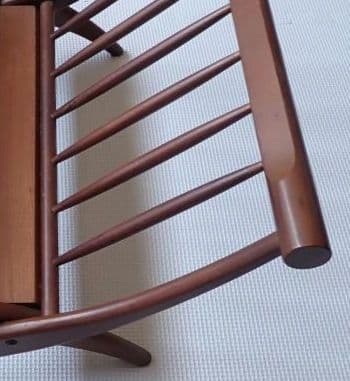 折りたたみ収納可能 今ではレアな木製マガジンラック ブラウン 送料込み・匿名発送