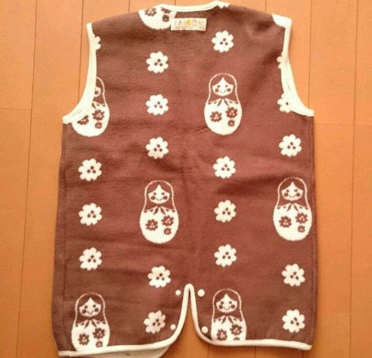 エムール 2wayスリーパー 綿毛布 マトリョーシカ柄