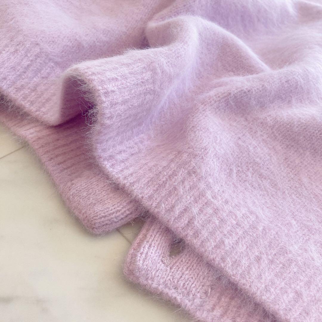 極美品　ラウンジドレス　FURカシミヤ2WAYニット　ふわふわ　カーディガン