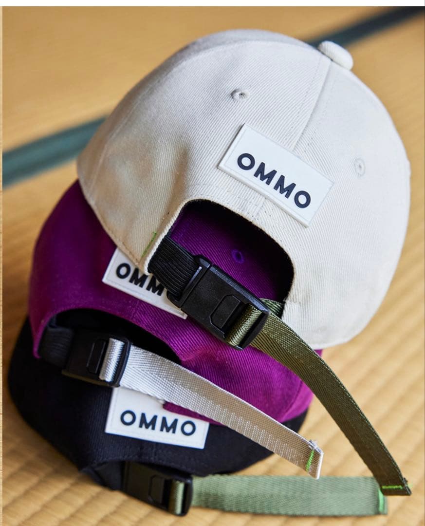 OMMO ロゴキャップ　ブラック