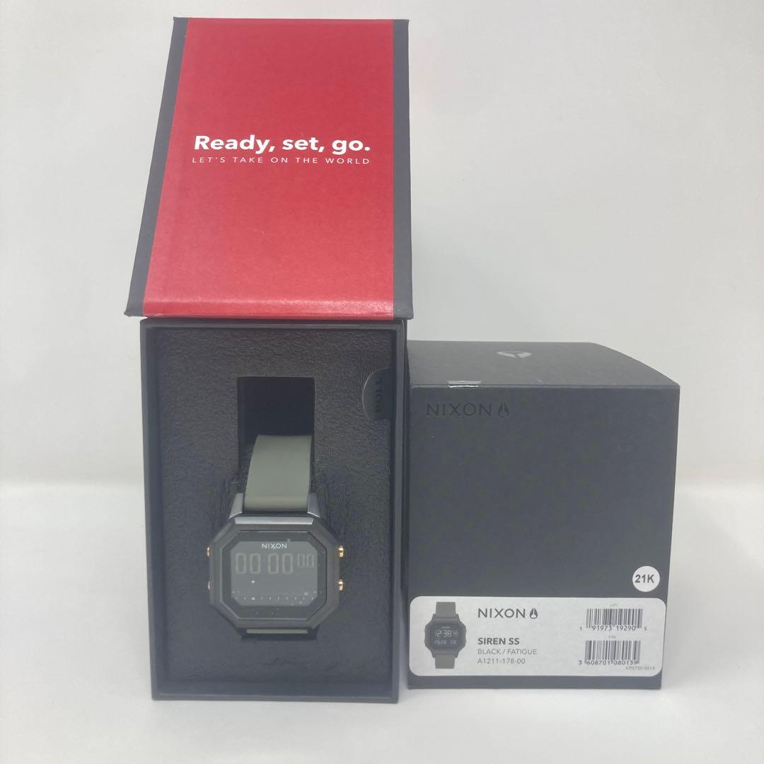 ニクソン腕時計　Nixon Siren SS Black/Fatigue