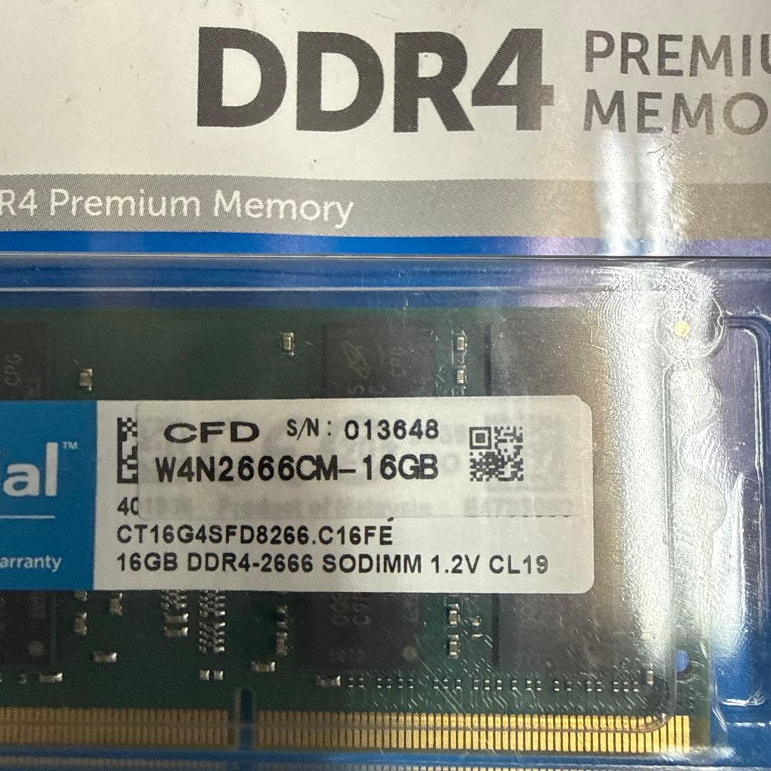 カ*丸様 Crucial DDR4 16GB メモリー 2666MHz 2枚セッ