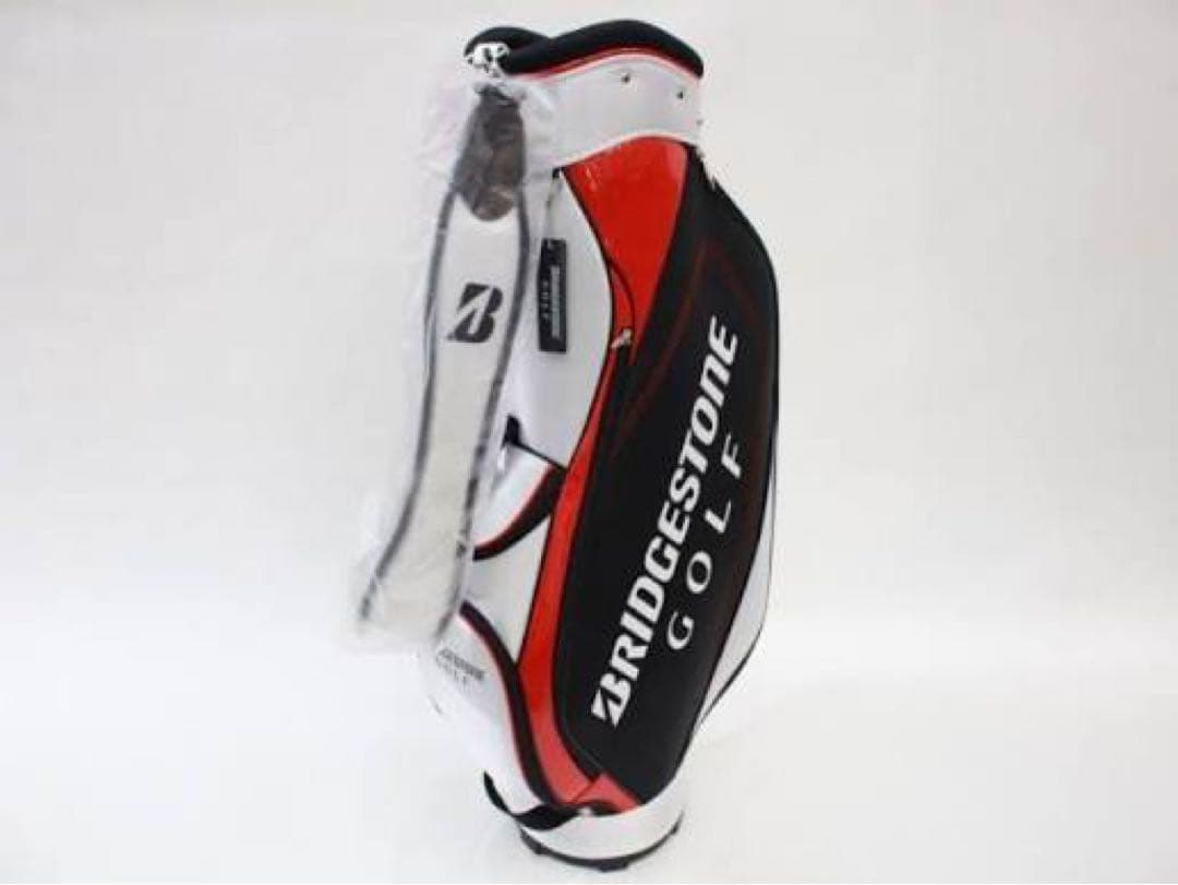 BRIDGESTONE ゴルフバッグ ホワイト/ブラック/レッド
