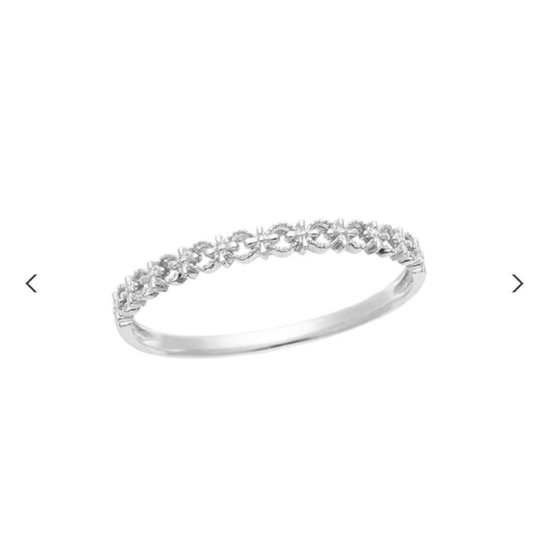 ジュエリーツツミ　K10ホワイトゴールドリング