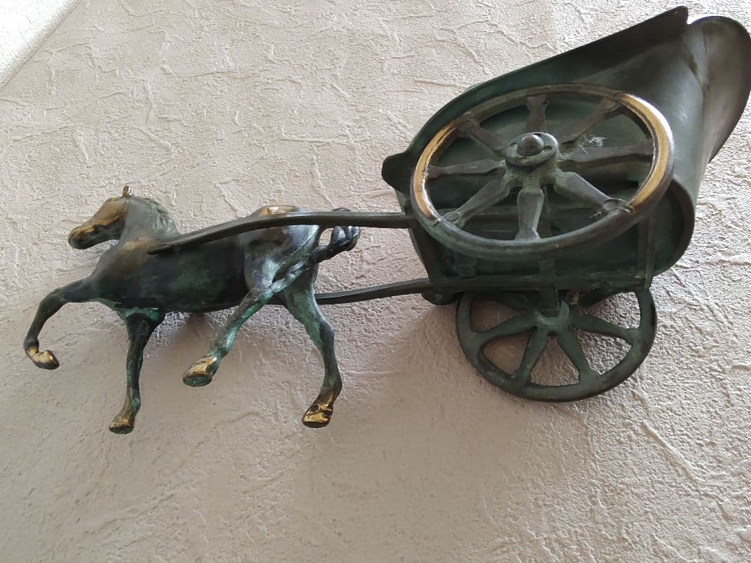 馬車のオブジェ　真鍮