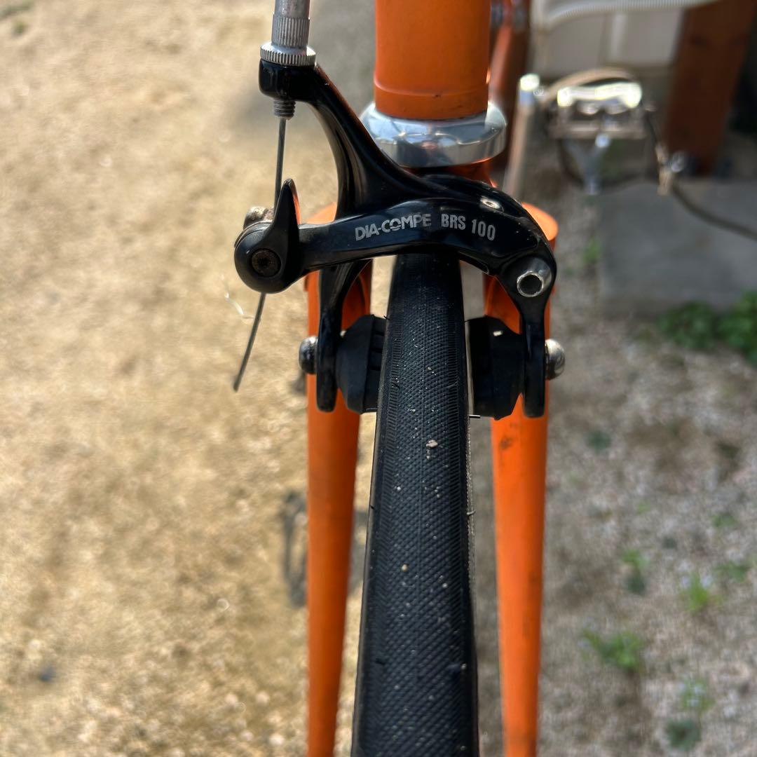 アンカー　ブリジストンフレーム競輪　自転車中古　街道ピスト練習用　完成車