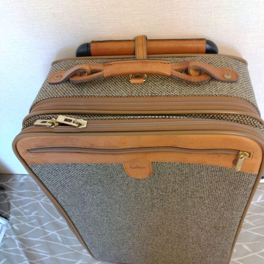 ハートマン 中型キャリーケース スーツケース ツイード 2輪