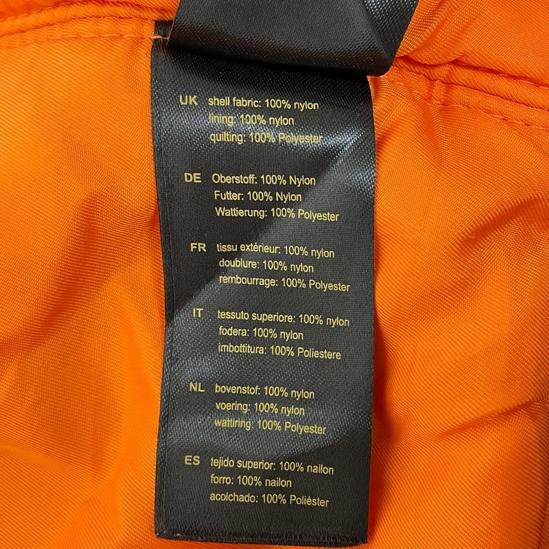 ち*げ様 ALPHA INDUSTRIES ブラック NASAフライトジャケット