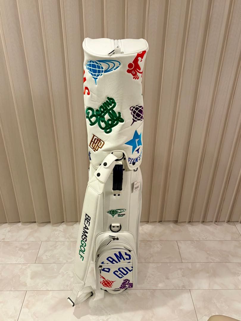 ［新品］渋野カラー BEAMS GOLF キャディバッグ ホワイト