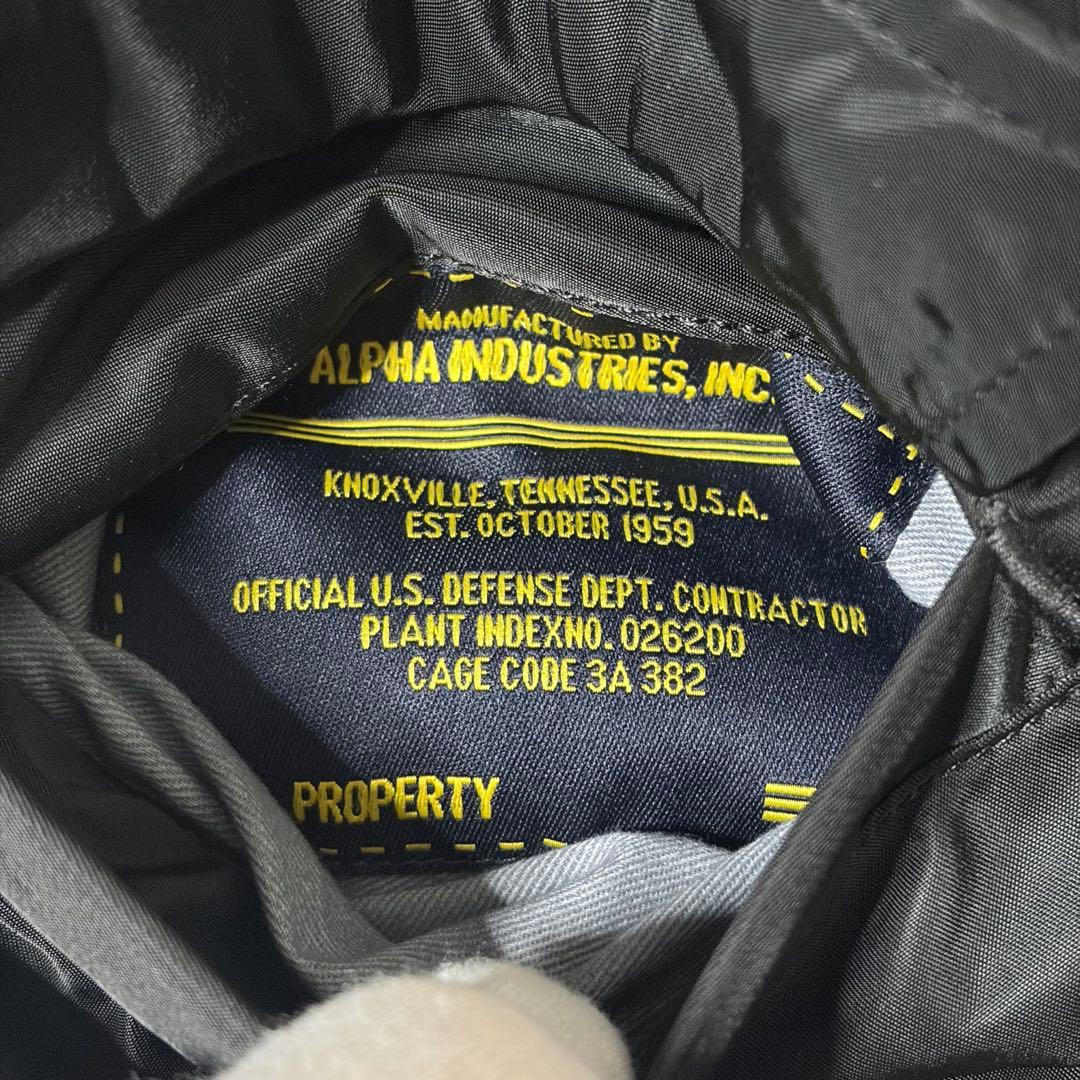 【激レア】アルファインダストリーズ MA-1 Coalitionロゴ刺繍 黒 M