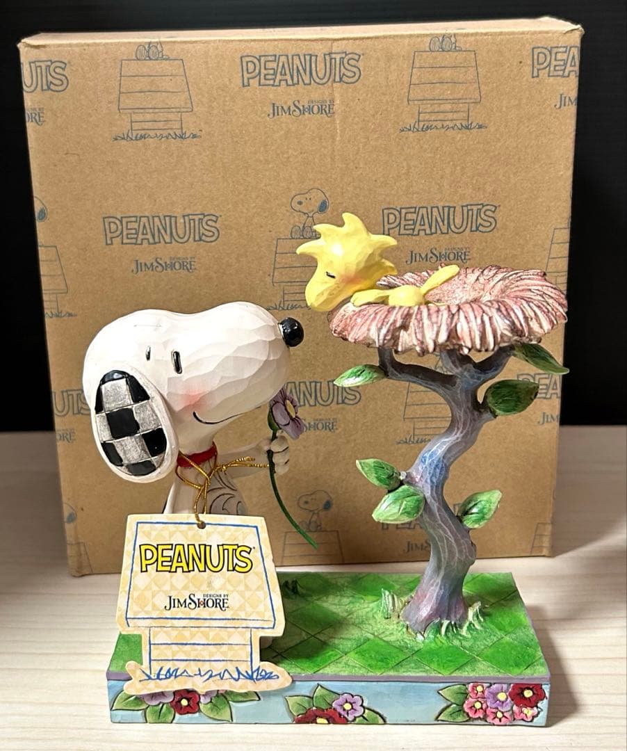 Jim Shore スヌーピー＆ウッドストック ウォーミングギフト　※元箱付属