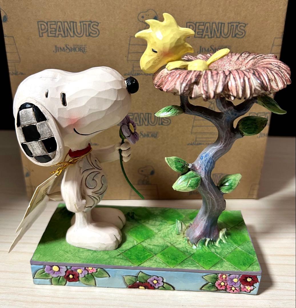 Jim Shore スヌーピー＆ウッドストック ウォーミングギフト　※元箱付属