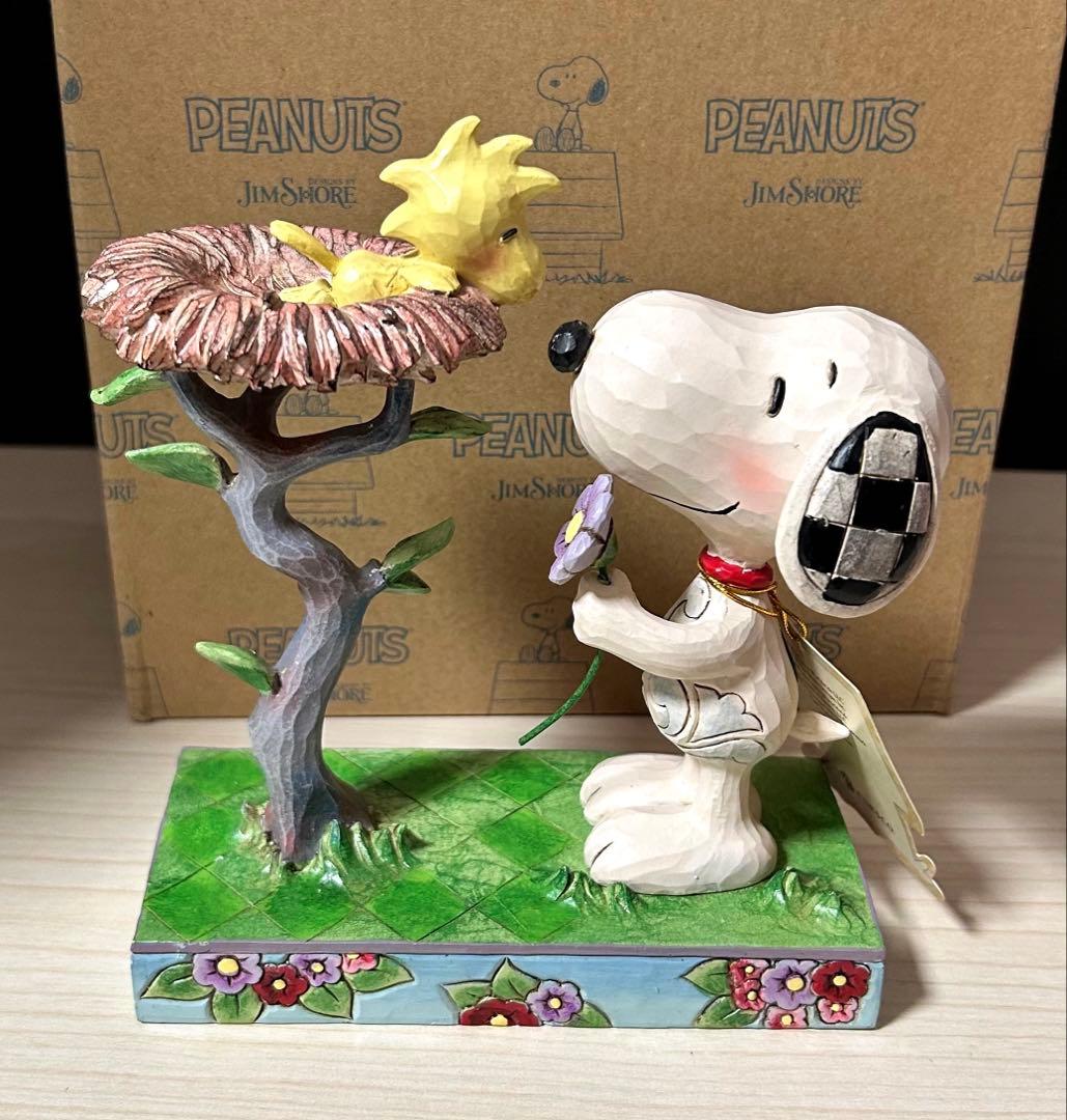 Jim Shore スヌーピー＆ウッドストック ウォーミングギフト　※元箱付属