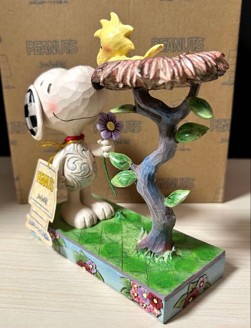 Jim Shore スヌーピー＆ウッドストック ウォーミングギフト　※元箱付属