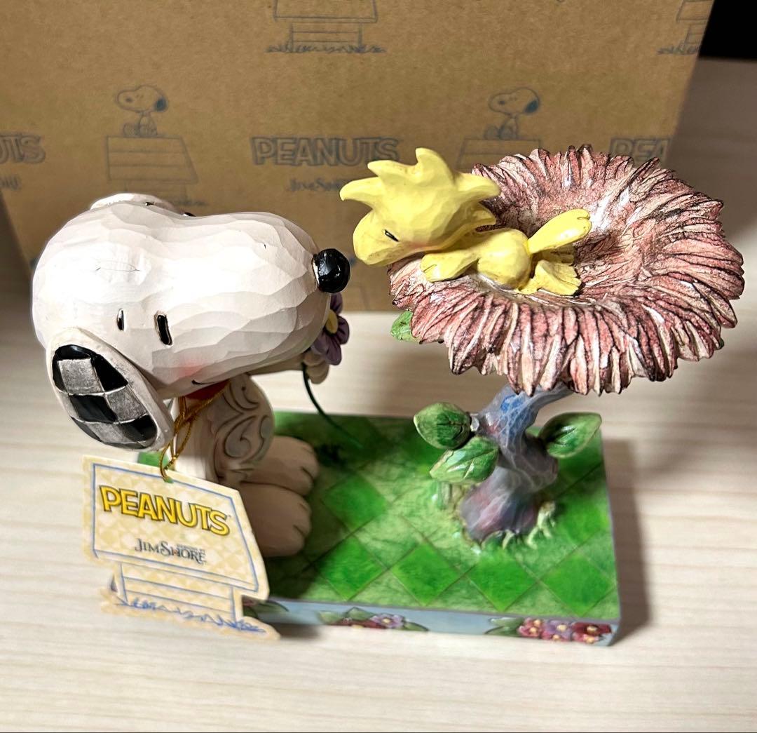 Jim Shore スヌーピー＆ウッドストック ウォーミングギフト　※元箱付属