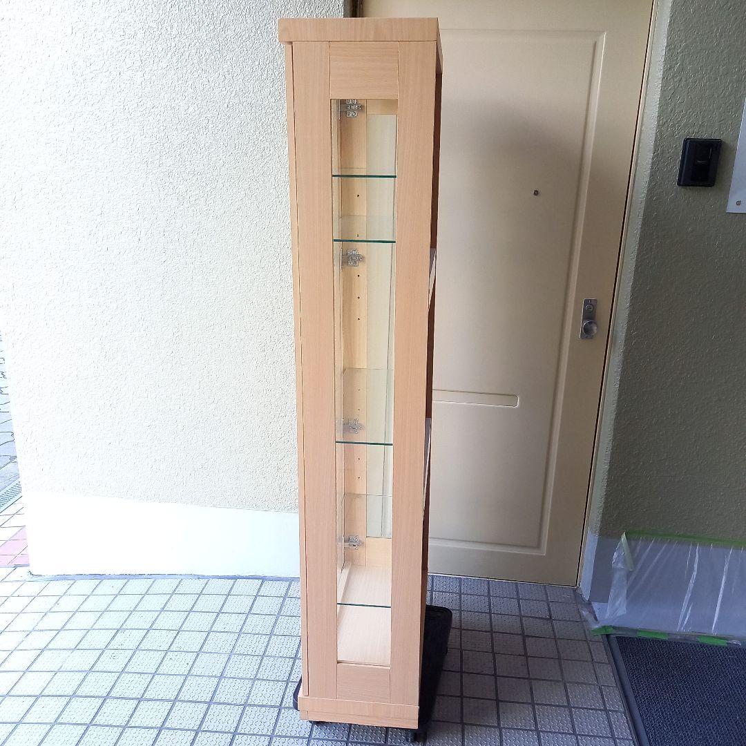 高さ160 幅62 奥行30(cm) コレクションケース 5段 ガラスケース