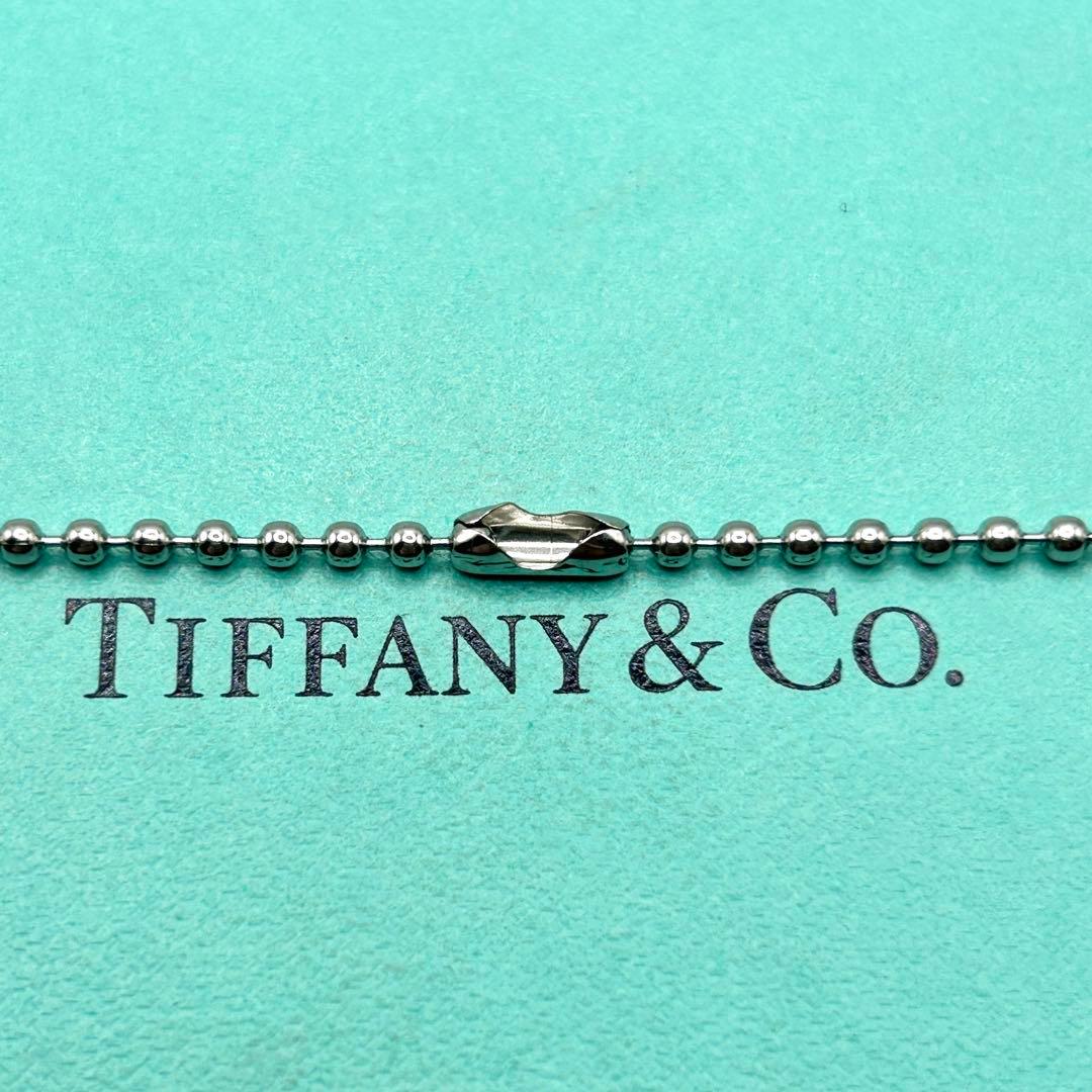 美品　ティファニー　アトラス　プレート　ネックレス　シルバー　社外チェーン