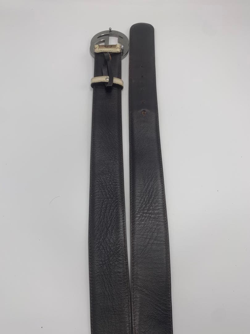 グッチ GUCCI GGパターン ベルト ブラウン/ベージュメンズ レディース