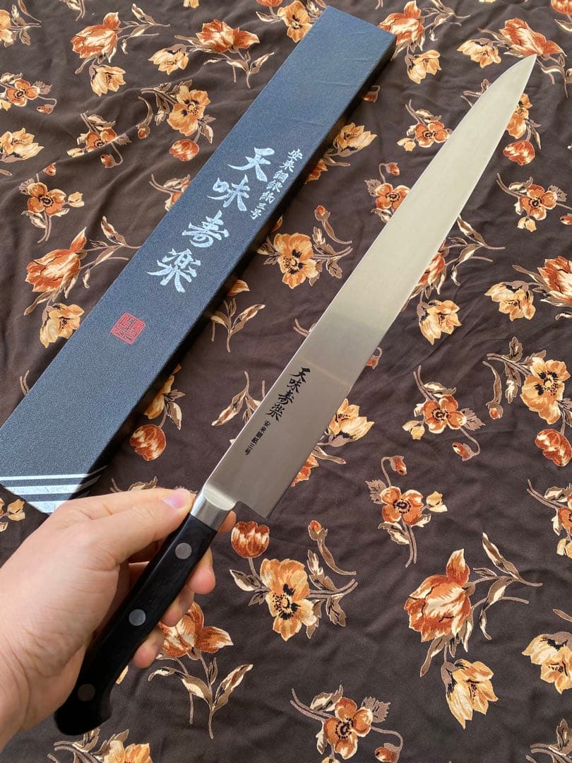 6本「 天味寿楽 」柳刃330mm 筋引 330mm 銀紙3号