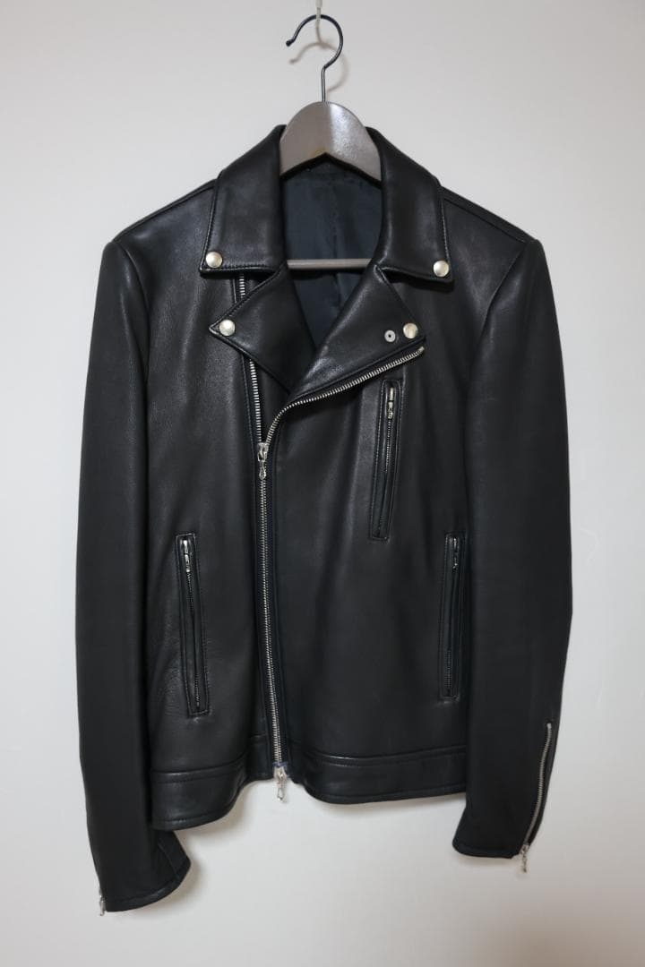 アタッチメント 日本製ラムレザーダブルライダース 2 BLACK