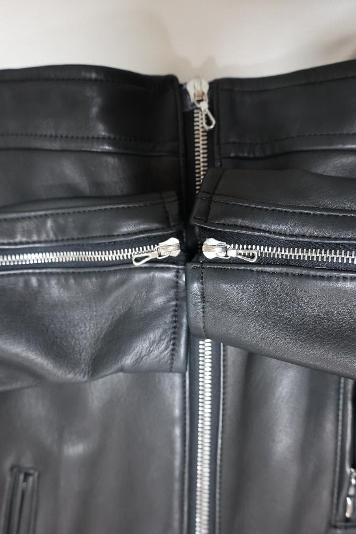 アタッチメント 日本製ラムレザーダブルライダース 2 BLACK