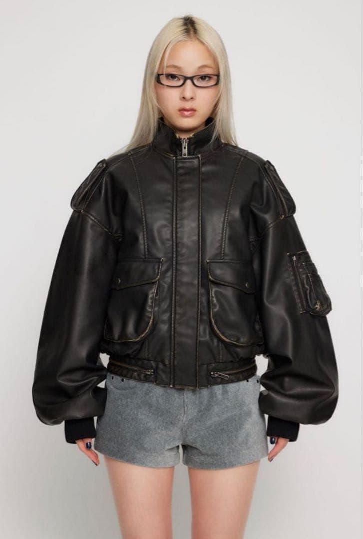 SEIRA×LAGUA F/LEATHER JK LAGUA GEM せいら