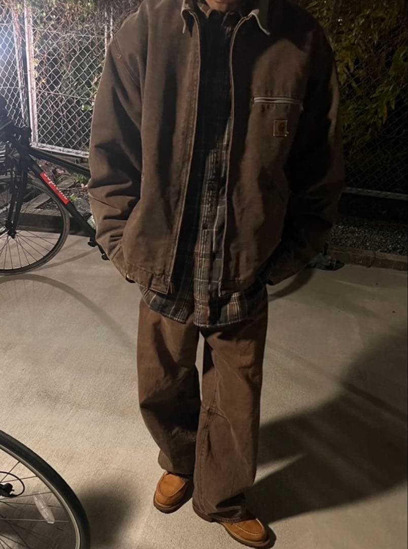 らららUSA製Carhartt J97 CHTデトロイトジャケット 極上