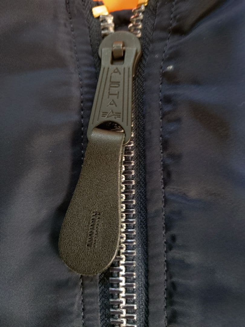 【美品】【希少XLサイズ】【希少ネイビー】【アルファ】【MA-1】