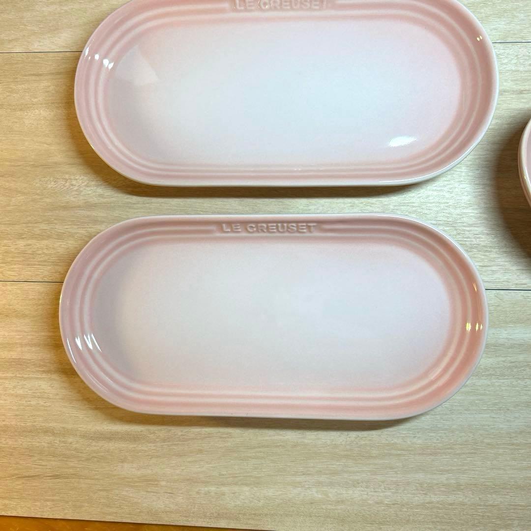 ルクルーゼ　食器セット　オブロングプレート　フラワーディッシュ　マグ　ボウル