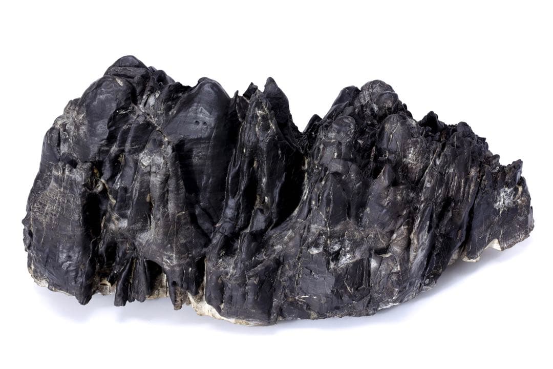 古谷石 遠山 連山 滝石 13.4kg 水石 鑑賞石 天然石 原石 盆石 静岳石