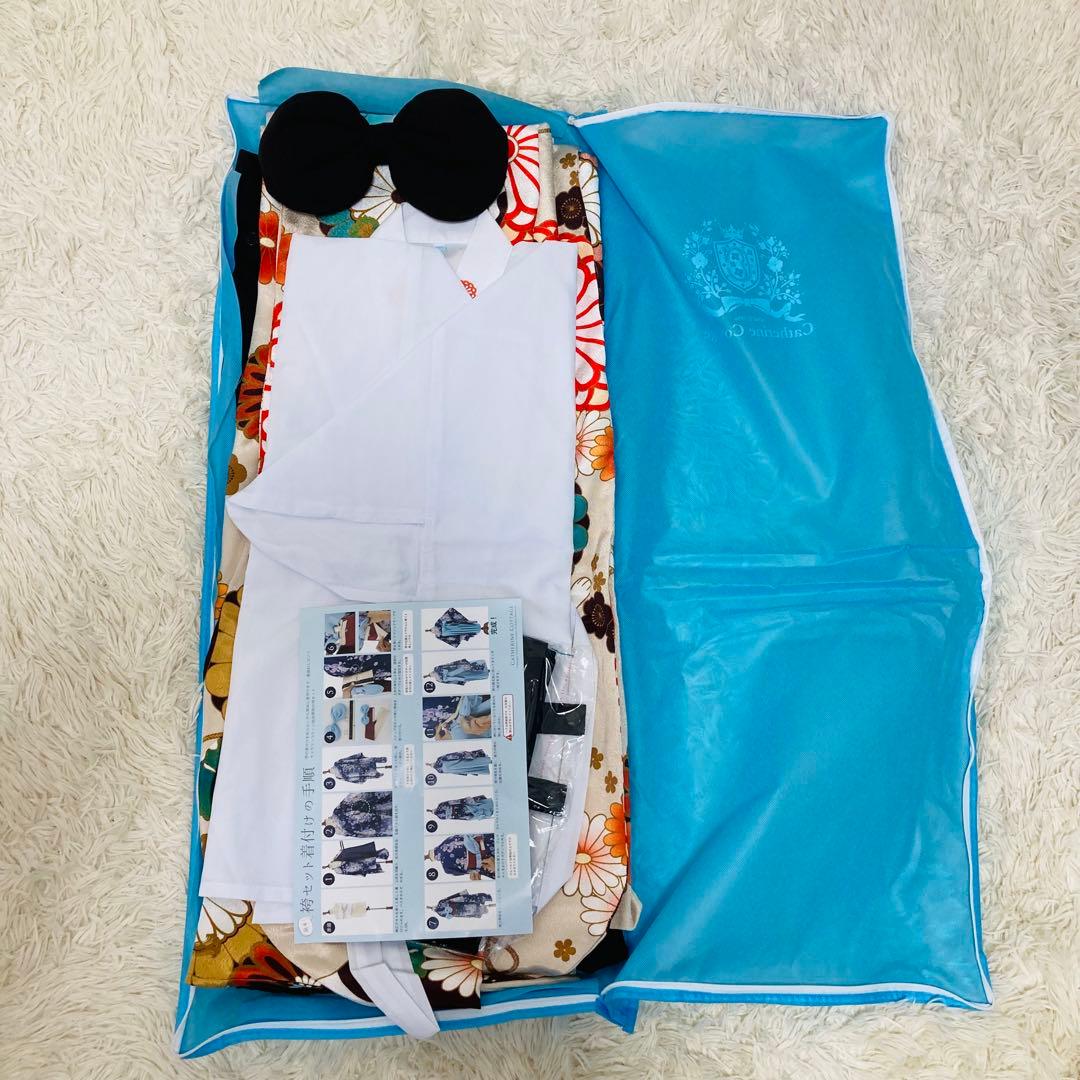 新品未使用　キャサリンコテージ　袴　手鞠ねこ　フルセット簡単着付け　卒業式165