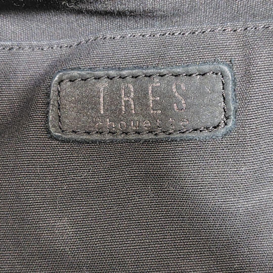 TRES（トレ） レザーハンドバッグ　牛革　トート　ブラック　スタッズ　Y2K