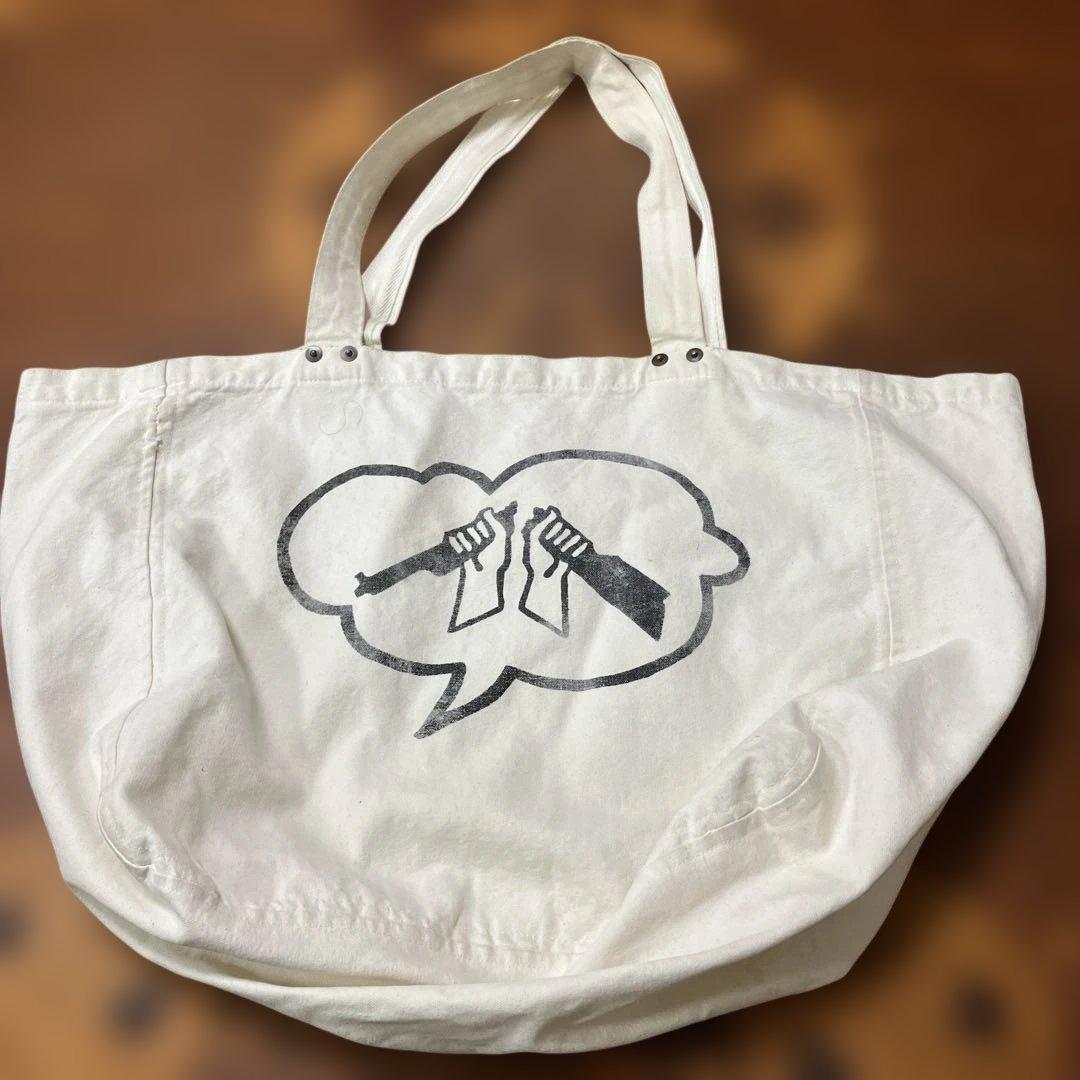 レア！Paul Harnden 特大トートバッグ NO-WAR コットン