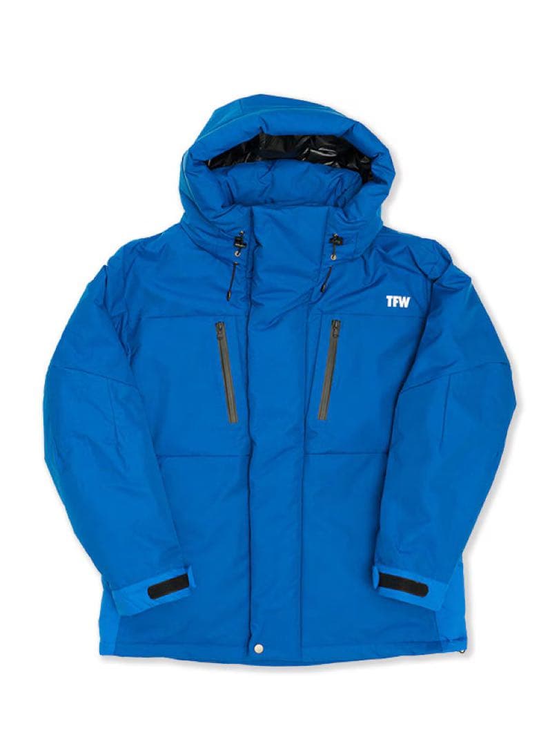 TFW 49フード付き ダウンジャケット 青