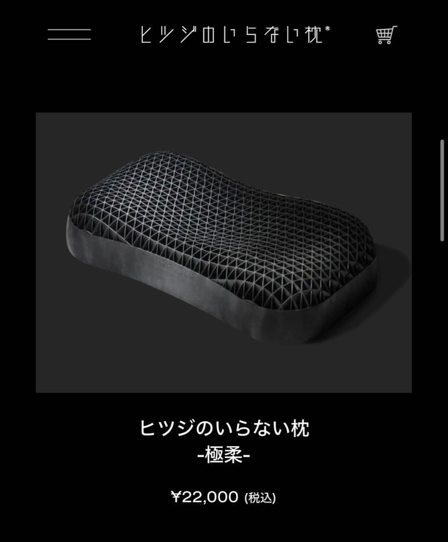 【新品未使用品】ヒツジのいらない枕－極柔ー テンセルカバー付き