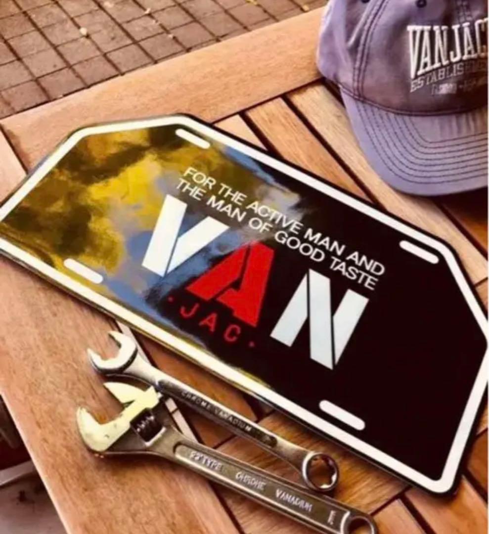 貴重！VANマグネットタイプ看板お店用ディスプレイ品40cm特大サイズused