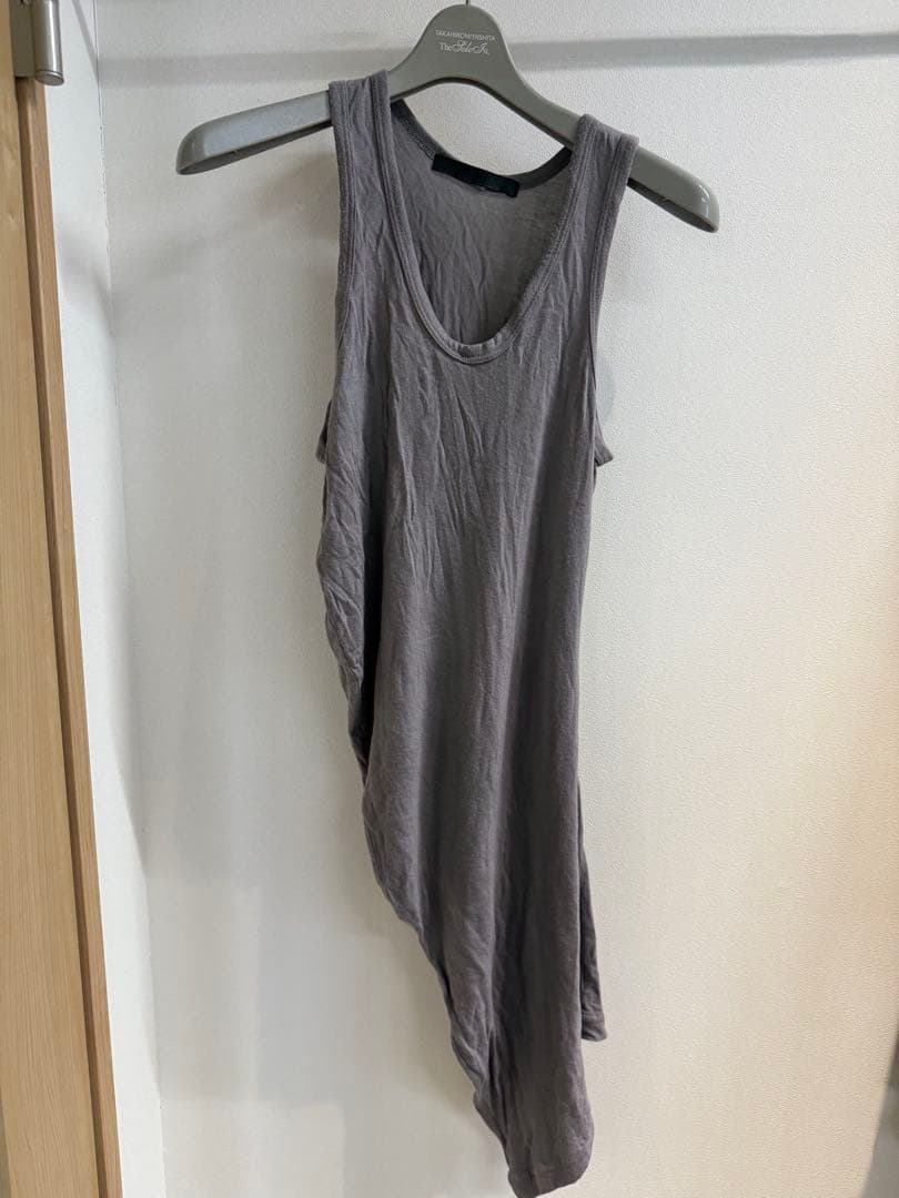 JULIUS激レア 09ss ドレープタンクトップ　グレー　1