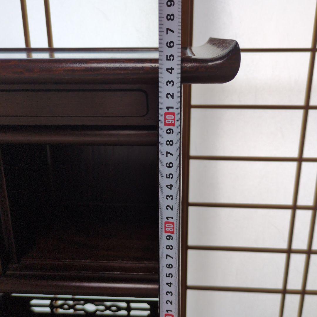 昭和レトロ 茶箪笥 シェルフ 唐木茶棚　飾り棚 アンティーク