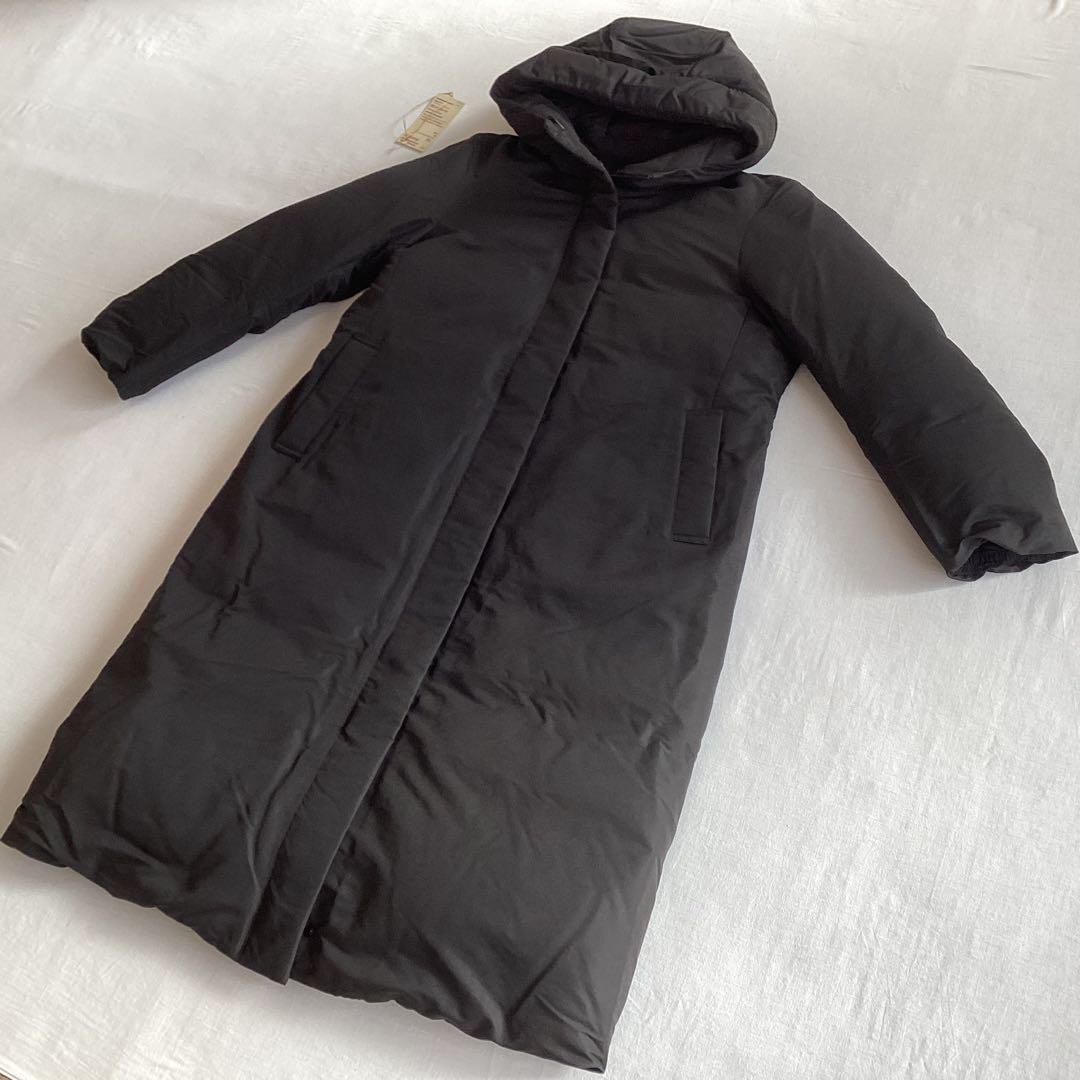 無印良品　撥水ダウンロングコート　婦人　XL サイズ　黒　MUJI